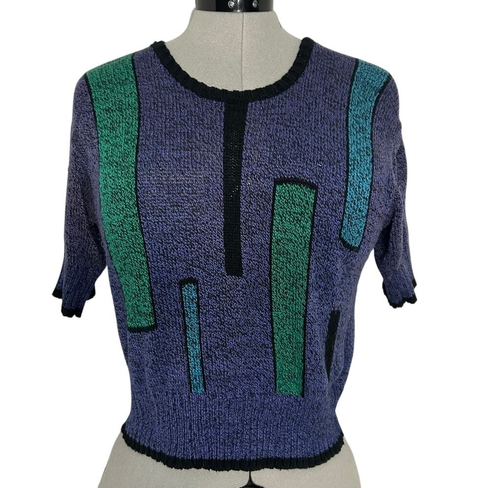 Vintage 3/4 Sleeve Colorblock Shirt